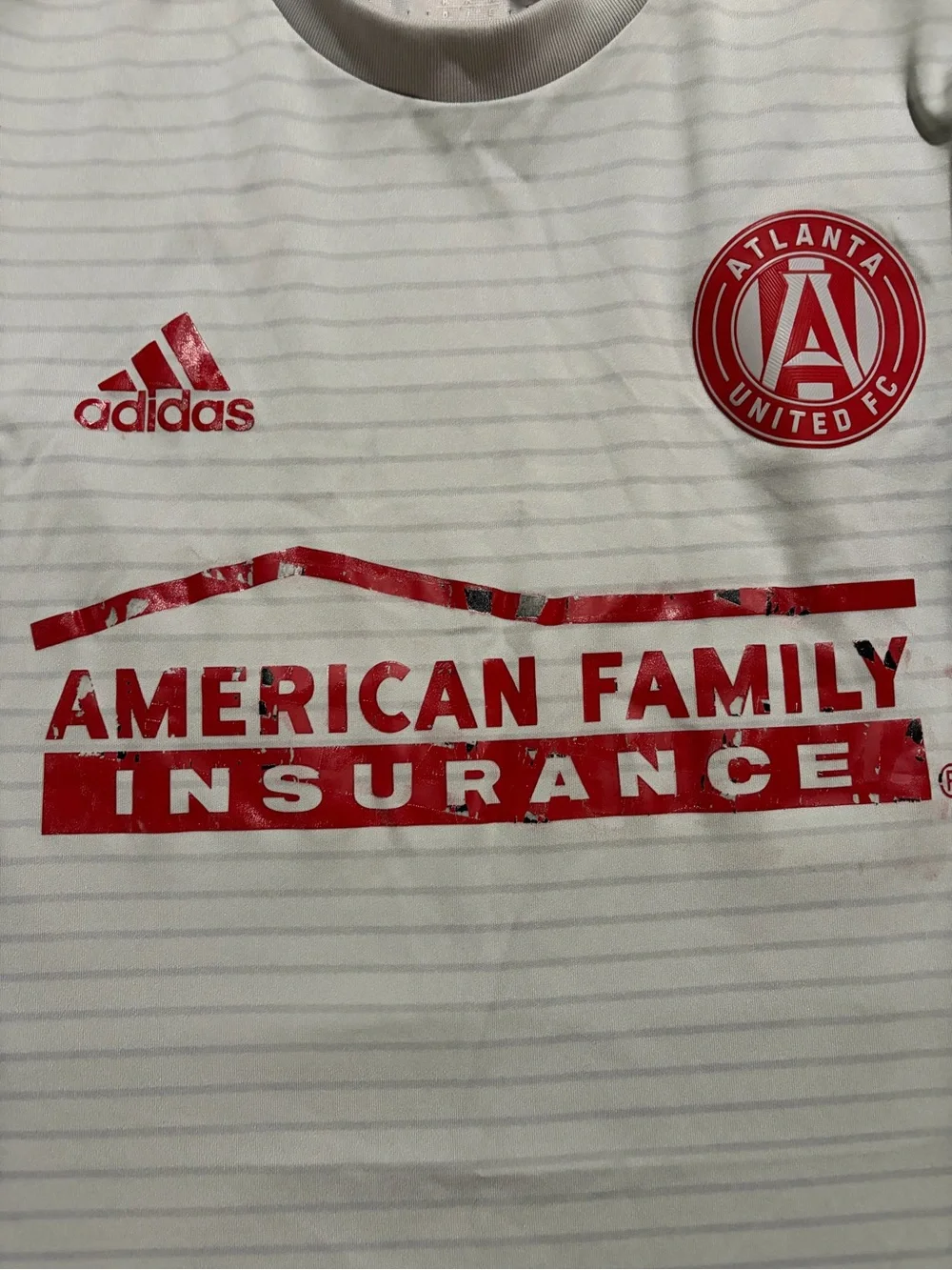 adidas Atlanta United Away Jersey - Grey with Red Accents